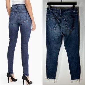 MOTHER Stunner Fray Roasting Nuts Skinny Jeans Size 27